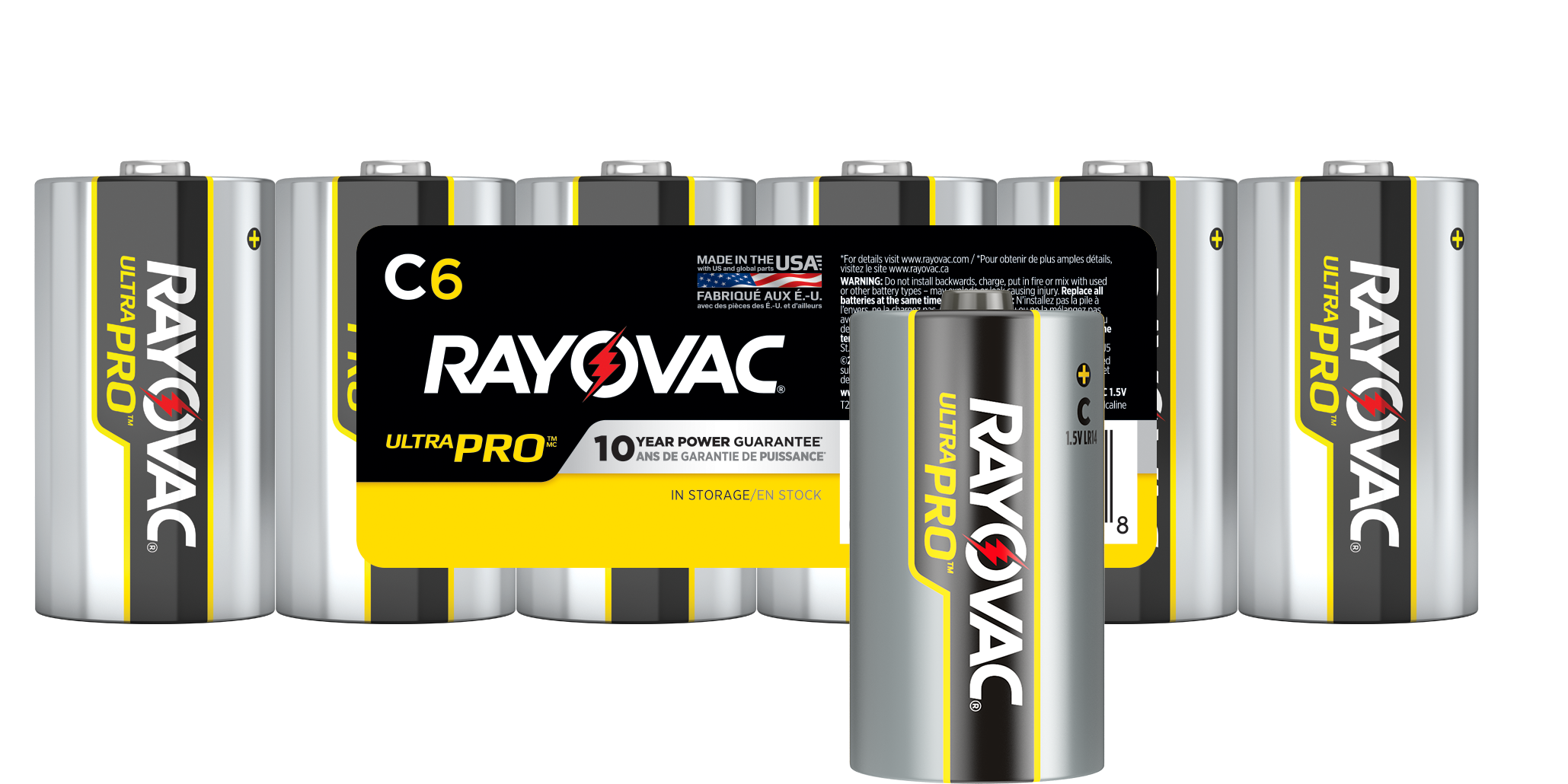 Rayovac&reg; Ultra Pro Alkaline Batteries - C - Q6